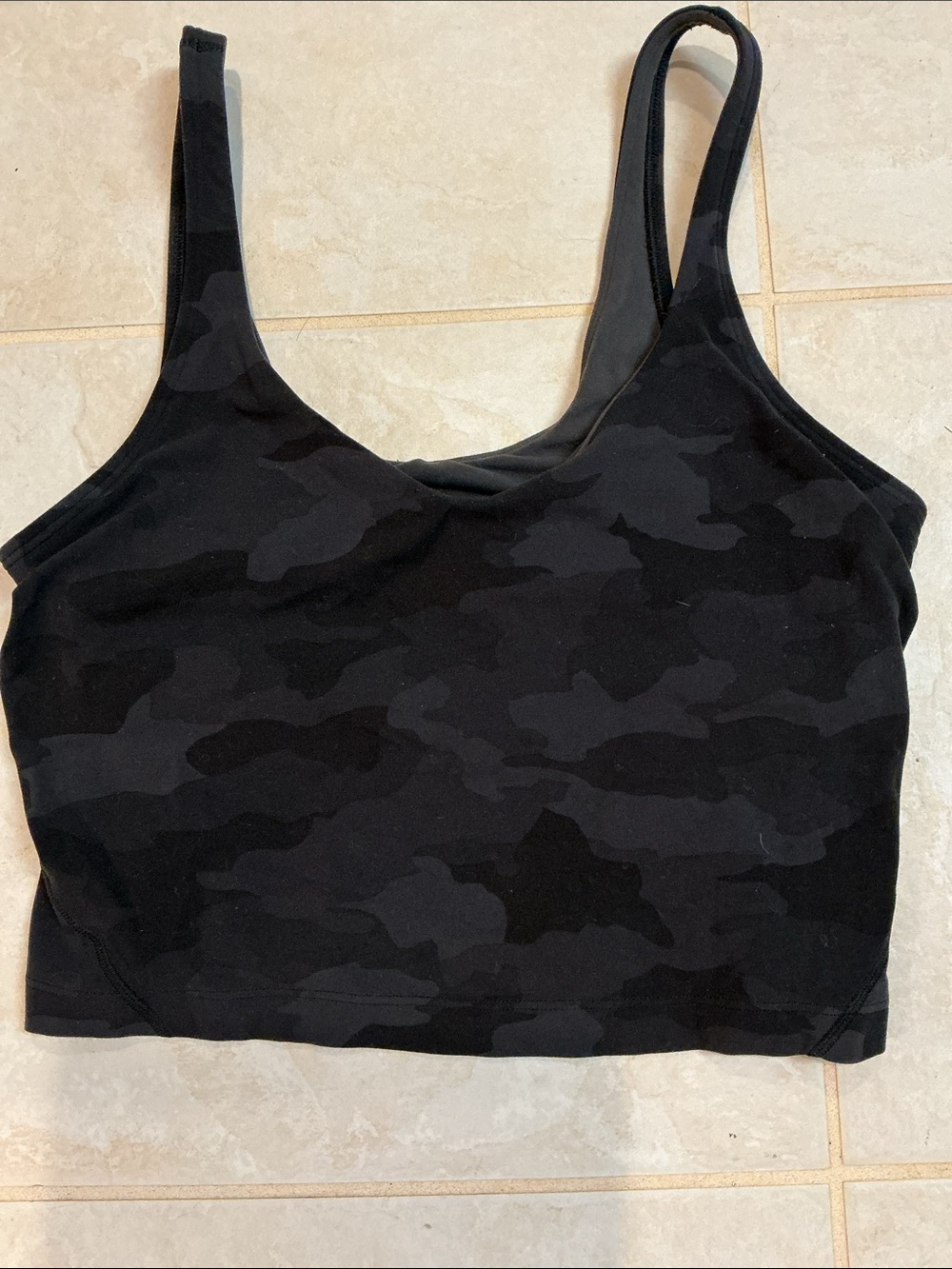 lululemon athletica Black Camo Tank
